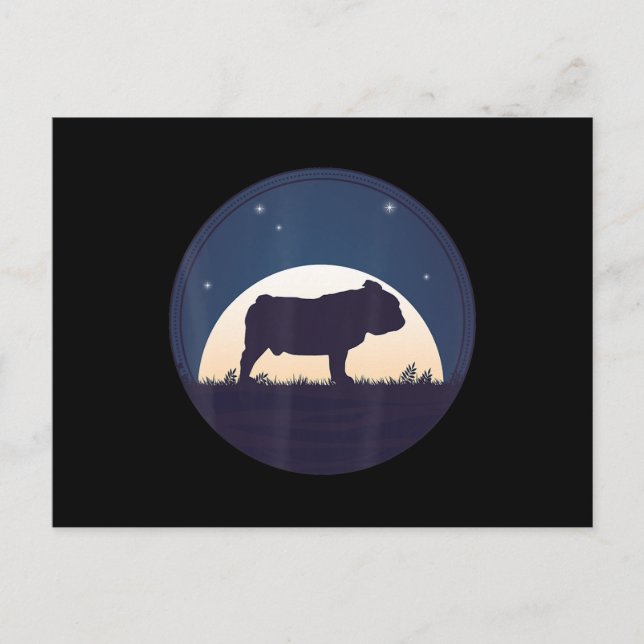 Cartão Postal De Festividades Presente para Bulldog | Inglês Bulldog Lover Gift (Frente)