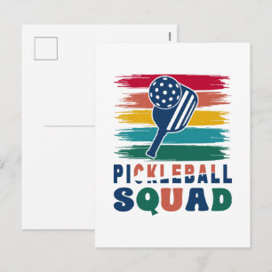 Cartão Postal De Festividades Presente para Jogadores de Pickleball