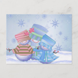 Cartão Postal De Festividades Presentes bonitos do Natal