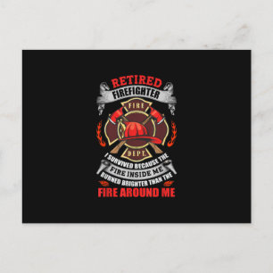 Cartão Postal De Festividades Presentes De Aposentadoria De Bombeiro Para Homens