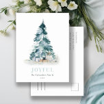 Cartão Postal De Festividades Presentes de Árvore de Natal do Pinheiro de Neve J<br><div class="desc">Se precisar de mais alguma personalização,  por favor,  sinta-se à vontade para me enviar uma mensagem em yellowfebstudio@gmail.com.</div>