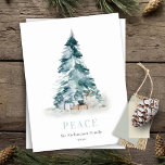 Cartão Postal De Festividades Presentes de Árvore de Natal do Pinho de Neve de P<br><div class="desc">Se precisar de mais alguma personalização,  por favor,  sinta-se à vontade para me enviar uma mensagem em yellowfebstudio@gmail.com.</div>
