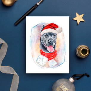 Cartão Postal De Festividades Presentes de Natal Cane Corso Para Amantes de Cães