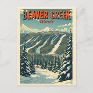 Cartão Postal De Festividades Presentes de Steamboat Springs Colorado rios vinta