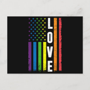 Cartão Postal De Festividades Presentes Orgulho Gay Homens Mulheres LGBT Bandeir