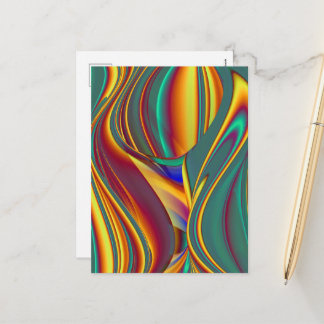 Cartão Postal De Festividades Primavera Verão Outono Flores Magia