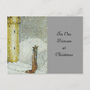 Cartão Postal De Festividades Princessa by Snowy Castle