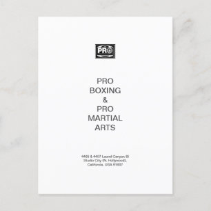 CARTÃO POSTAL DE FESTIVIDADES #PROBOXING & #PROMARTIALARTS
