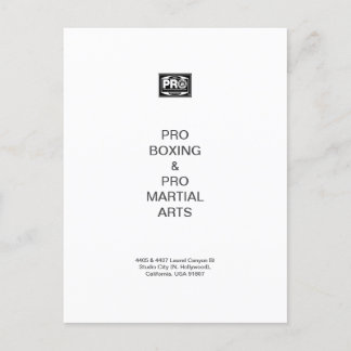CARTÃO POSTAL DE FESTIVIDADES #PROBOXING & #PROMARTIALARTS