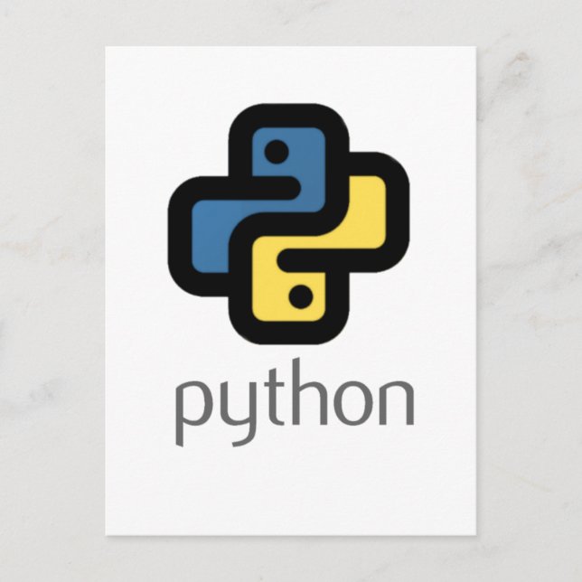 Cartão Postal De Festividades Programação de Python (Frente)
