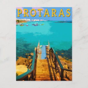 Cartão Postal De Festividades Protaras chipre - leste de Chipre