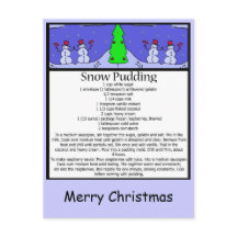pudim de neve, Feliz Natal