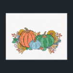 Cartão Postal De Festividades Pumpkins<br><div class="desc">custom</div>
