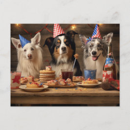 Cartão Postal De Festividades Pups de terceiros