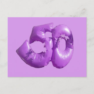 Cartão Postal De Festividades Purple 50 Customizable DIY Holiday Postcard