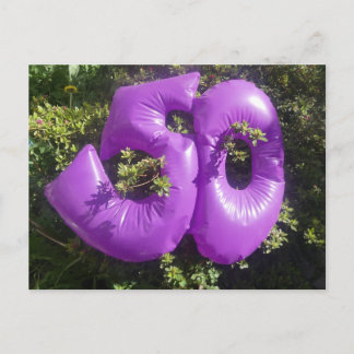 Cartão Postal De Festividades Purple 50 DIY Holiday Postcard