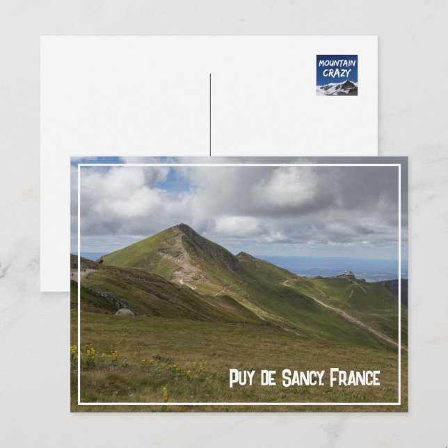 Cartão Postal De Festividades Puy de Sancy Volcanic Landscape, França (Frente/Verso)