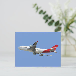 Cartão Postal De Festividades Quantas Airlines