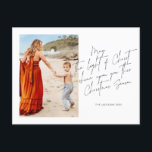 Cartão Postal De Festividades Que a luz do Cristo brilhe sobre você<br><div class="desc">Que a Luz do Cristo brilhe sobre você nesta época de Natal Cartão de Natal religioso</div>