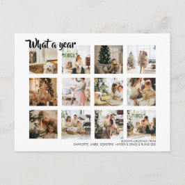 Cartão Postal De Festividades Que Ano Foto Natal Personalizado