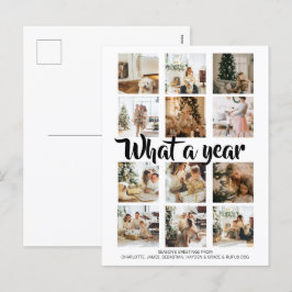 Cartão Postal De Festividades Que Foto de Natal de Ano Personalizada
