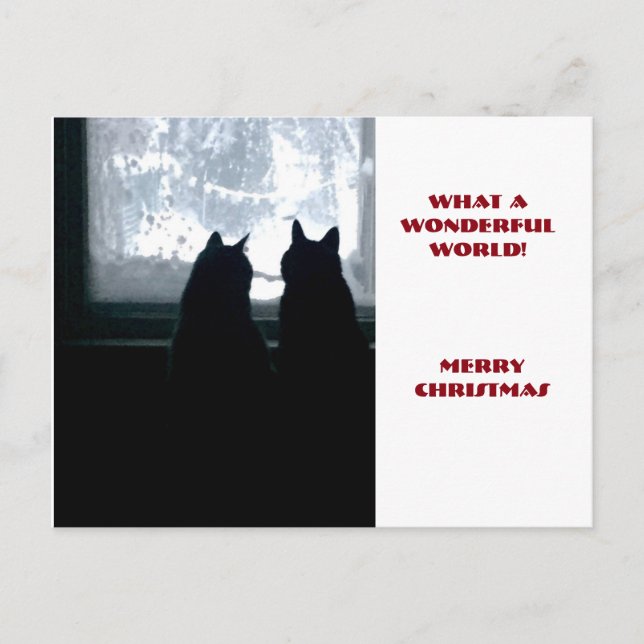 Cartão Postal De Festividades Que mundo maravilhoso! (Frente)