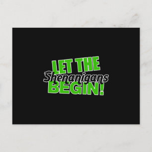 Cartão Postal De Festividades Que os Shenanigans comecem