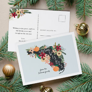 Cartão Postal De Festividades Queijos Quentes Da Flórida