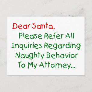 Cartão Postal De Festividades Querido Advogado Papai Noel - Carta de Natal Diver
