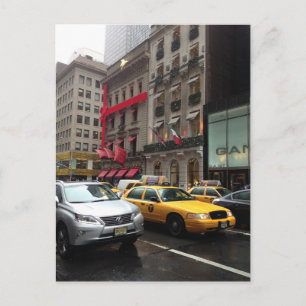 Cartão Postal De Festividades Quinta 5 Avenida Nova York Foto de Natal NYC