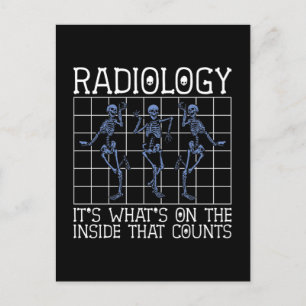 Cartão Postal De Festividades Radiologia É o que no radiologista Dentro