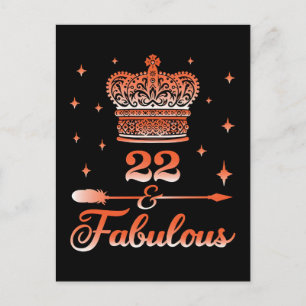 Cartão Postal De Festividades Rainha de Aniversário Vintage Retro Celebração 202