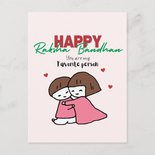 Cartão Postal De Festividades Raksha Bandhan (Frente)