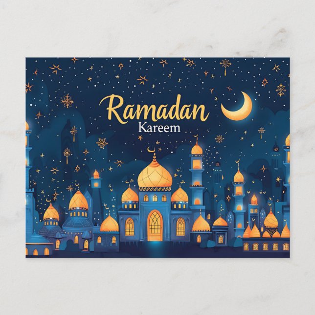 Cartão Postal De Festividades Ramadan Kareem (Frente)