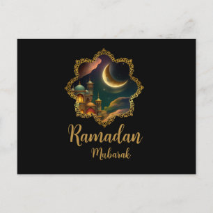 CARTÃO POSTAL DE FESTIVIDADES RAMADAN MUBARAK KAREEM 2024