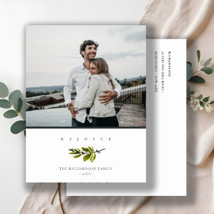 Cartão Postal De Festividades Ramificação Mínima de Pinheiro Natal Rejubilar