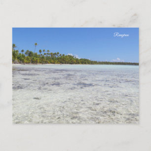 Cartão Postal De Festividades Rangiroa Blue Lagoon