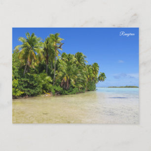 Cartão Postal De Festividades Rangiroa Lagoa Azul