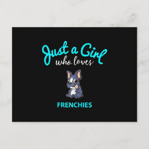 Cartão Postal De Festividades Raparigas Bulldog Francesas Crianças Garotas Dão D