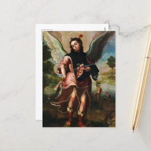 Cartão Postal De Festividades Raphael Archangel por José de Paez