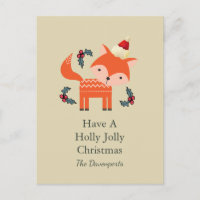 Raposa Laranja No Natal, Fofo De Santa Hat, Person