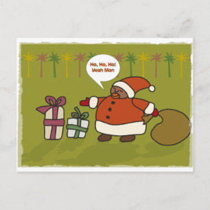 Cartão Postal De Festividades Rasta Santa