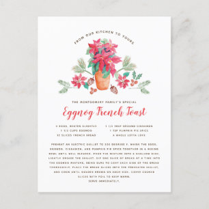 Cartão Postal De Festividades Receita favorita do Natal da avó