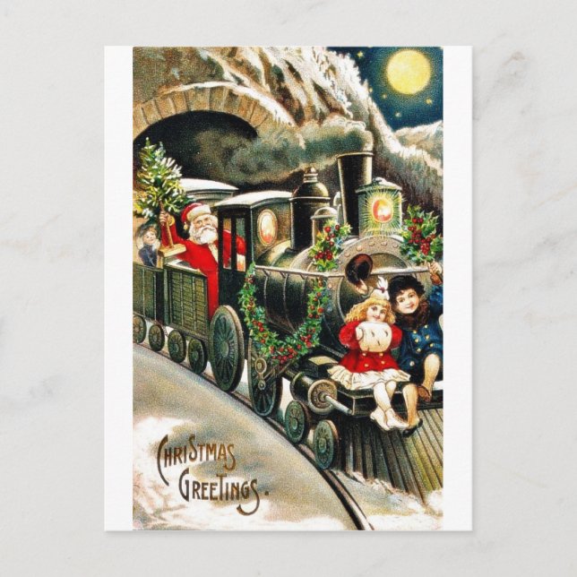 Cartão Postal De Festividades Recorde o Natal (Frente)