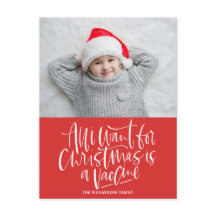 Red All I want for Christmas é a Vaccine Photo