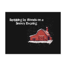 Red Barn em uma Noite de Neve