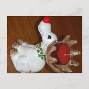 Cartão Postal De Festividades Reindeer de Natal