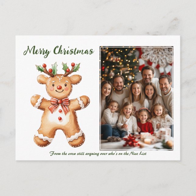 Cartão Postal De Festividades Reindeer Rookie (Frente)