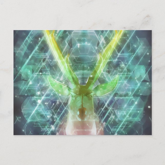 Cartão Postal De Festividades REINDEER SEASON Feliz Natal | postais personalizad (Frente)