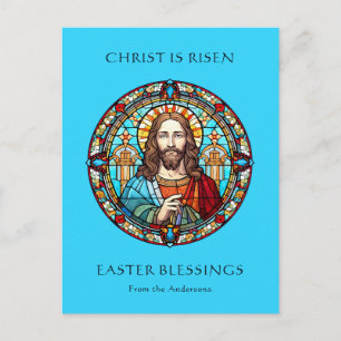 Cartão Postal De Festividades Religioso Católico Jesus Ressurreição Páscoa